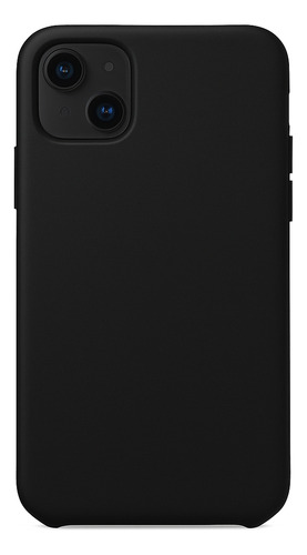 Capa Capinha Case iPhone 13 Silicone Aveludada Branca Preta