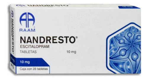 Escitalopram 10 Mg Nandresto Con Caja 28 Tabletas Raam