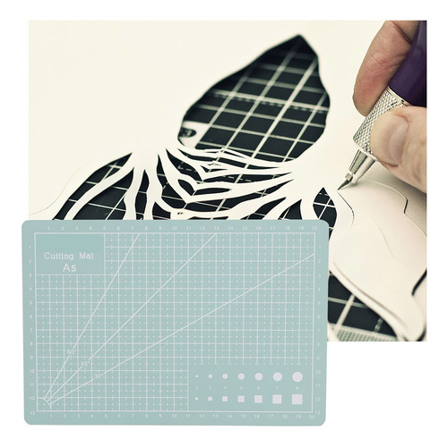 Tabla De Cortar A5 Líneas De Rejilla Pvc Mat Papel Autocur