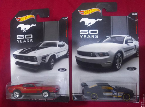 Hot Wheels 50 Aniversario 2 Mustang 