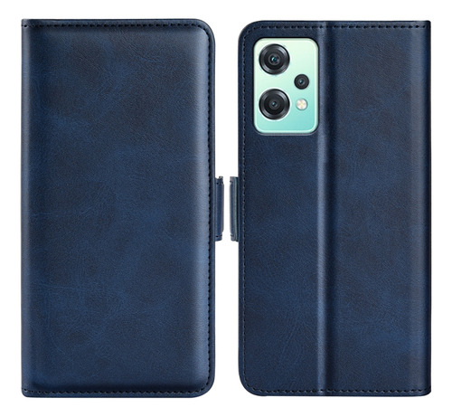 Funda De Cuero Magnética De Doble Cara Para Oneplus Nord Ce