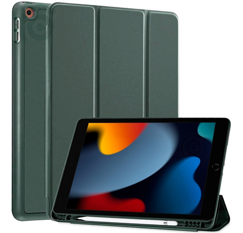 Funda Para iPad 10.2 9ª Gen Con Ranura Espacio Lápiz Pencil