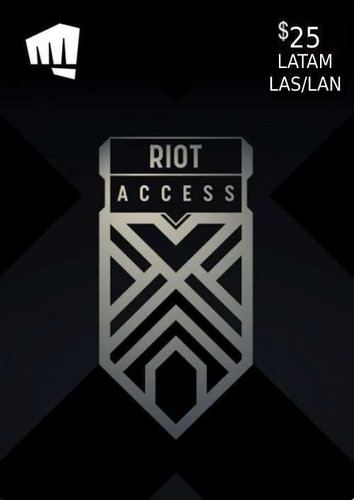 Riot Access Código League Of Legends, Valorant Latam 25 Usd