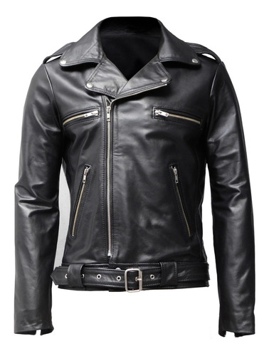 Campera Moto Rocker Negan Cuero Napón Liam Leather