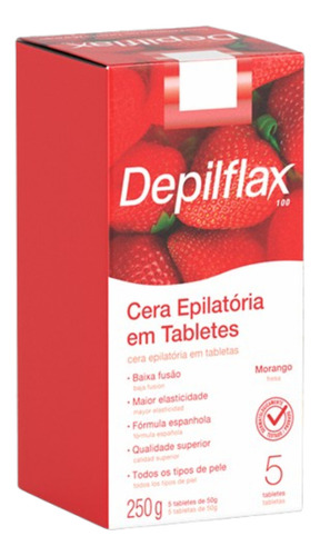 Cera Quente Depilatória Tabletes Depilflax 250g - A