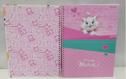 Caderno de Desenho Tema Gatinha Marie