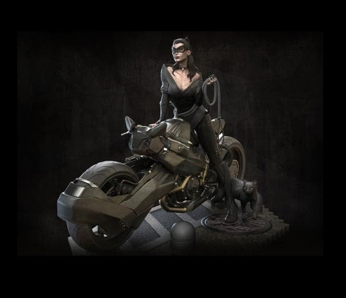 Archivo Stl Impresión 3d - Batman Catwoman Bike