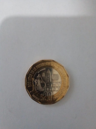 Moneda De 20 Pesos Conmemorativa De Los 500 Años De Veracruz