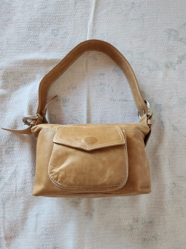 Cartera Blaque Camel, De Cuero. En Excelente Estado