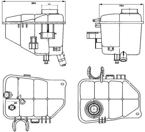 Deposito Refrigerante Para Mercedes-benz Clk350 3.5 V6 06-09