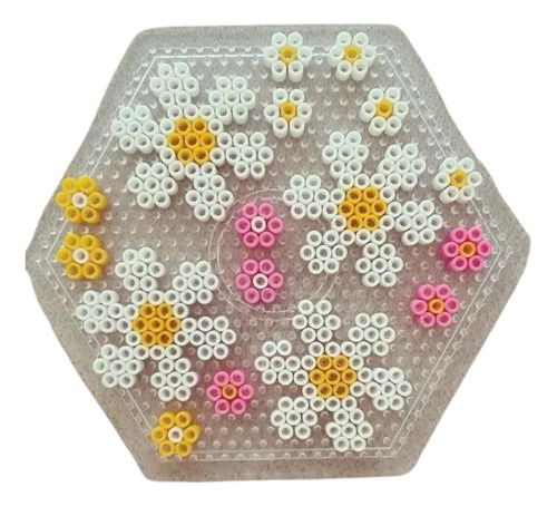 Placa Hexagonal Mediana 5mm Hama/arktal/perler Beads