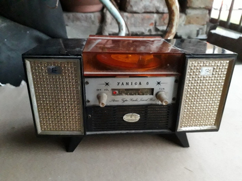 Antigua Mini Radio Forma De Tocadiscos Transistor Colección (Usado)