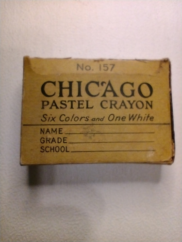 Caja Antigua De Crayones Norteamericanos  Crayola  -1930s