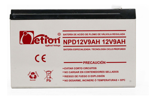 Bateria Vrla Netion Ciclo Profundo 12v 9ah Recargable
