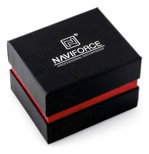Imagen 6 de 7 de Reloj Naviforce Banda De Cuero Analógico Y Digital Luz Led