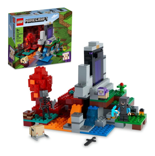 Kit De Construcción Lego Minecraft El Portal En Ruinas 21172