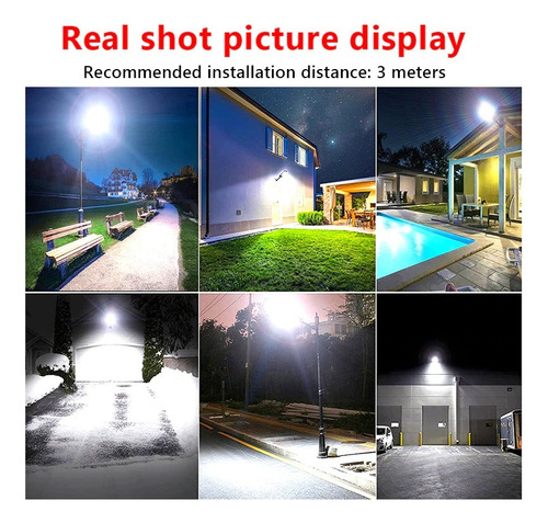 Foco Led Exterior Con Sensor Movimiento Focos Solar 1200w Xl
