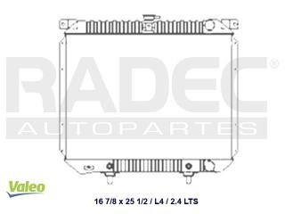 Radiador Nissan D21 1996-1997-1998-1999-2000 L4 2.4 Lts Std