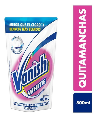 Vanish Jabon Liquido White Blanqueador Quitamanchas 500ml