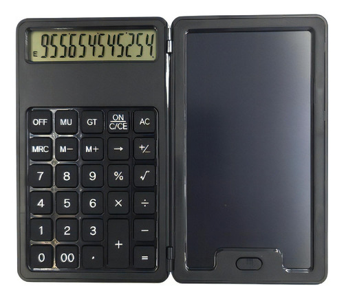 Calculadora Dobrável Com Tablet Digital Lcd De 4 Polegadas Cor Preto