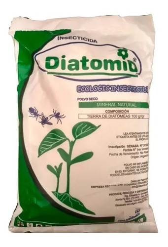 Tierra De Diatomeas 1kg.insecticida Y Fertilizante Ecologico