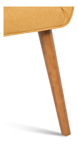 Imagen 9 de 9 de Rosen Poltrona Matildatela Amarilla