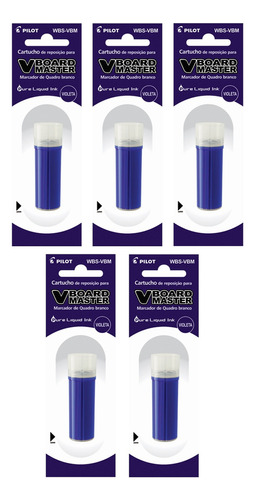 Refil P/pincel Quadro Branco V-b Master Pilot Violeta C/5 Un