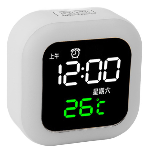 Despertador Digital Con Pantalla Led Grande, 3 Sonidos Conti