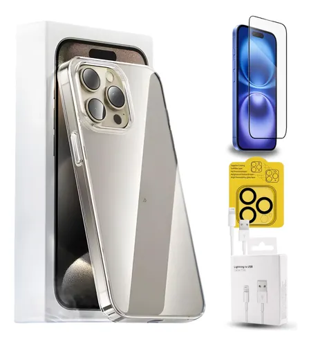 comprar Kit Proteção Pu002F iPhone 11-16 Promax +case Transparente Clear