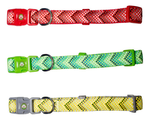 Collar Perro Puntitos Xs Rojo Mascan Rojo