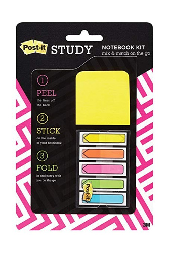 Post-it Notebook Kit, 2 En X 2 En Completa Notas De Adhesivo