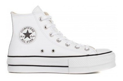 Tenis Converse Chucktaylor Bota Plataforma Piel