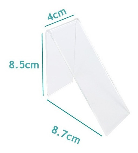 Imagen 3 de 3 de Exhibidor Para Zapatos Tipo V En Acrilico M01 Pack 20