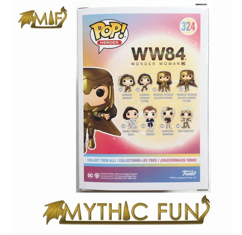 Funko Pop Ww84 - Wonder Woman Golden Armor Flying 324 (Usado)