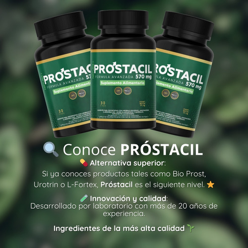 Próstacil Pack 2 Un 100% Original Bio Prost L Fortex Urotrin
