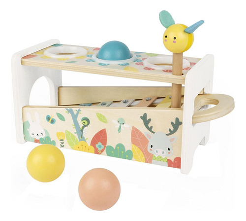Xilofone Tap Tap Janod Musical Infantil 3 Bolinhas