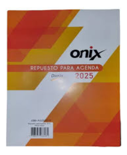 Repuesto Agenda N°8 16x22 Diaria Pagina Por Dia Onix Portada N/a