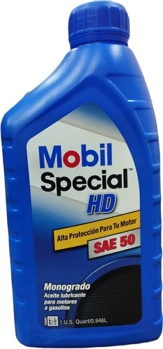 Aceite Mobil Special Hd Sae 50 1 Litro Original Sellado