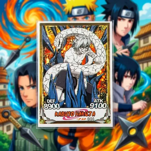 100 Cartinhas Naruto - 25 Pacotinhos Card Naruto Shippuden
