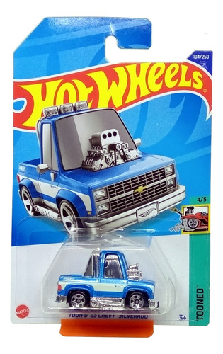 Miniatura Pickup 83 Silverado Tooned Hot Wheels