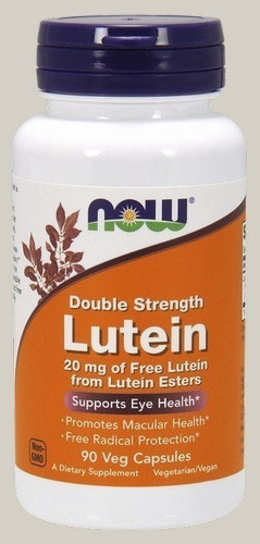 Now Foods | Lutein | 20mg | 90 Veg Capsules | Importado Usa