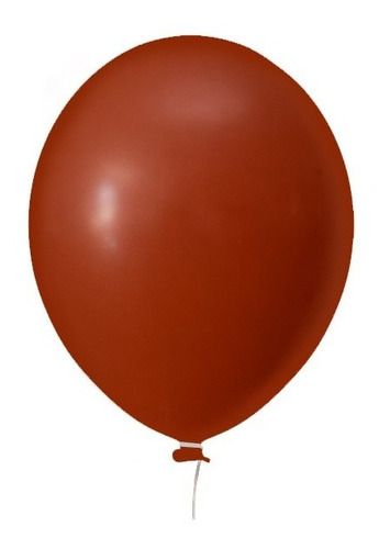 Balão Bexiga Látex 9 Polegadas 50 Unidades Cor Terracota