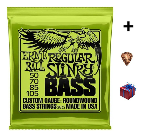 Cuerdas Para Bajo 4 Cuerdas Ernie Ball Rregular Slinky