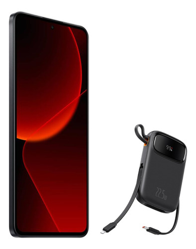Xiaomi 13t Dual 256gb 8ram Black + Baseus Bateria Portatil Con Dos Cables 22.5w 10000mah Black