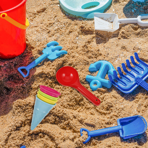 5 Piezas De Juguetes De Playa Para Niños, Arena Junto Al Mar