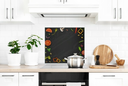 Azulejos Vidrio Templado Vegetales 65x60  Cocina