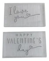 Comprar Set Frases Stamps Acrílicos X 2 San Valentín I Love You Amor