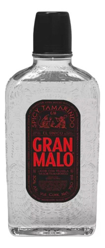 Pack De 12 Licor De Tequila Gran Malo Spicy Maloween 750 Ml