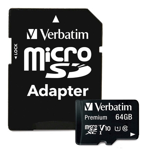 Memoria Verbatim 64 Gb V 10 U 1 Microsdxc Envio Inmediato