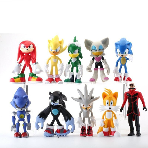 Sonic Gashapones Figuras Set X 10 Af44